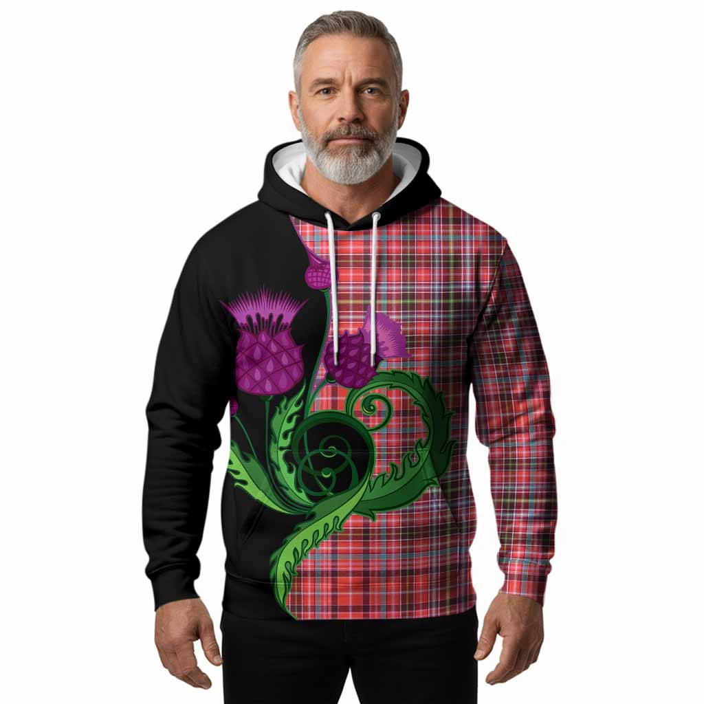 Straiton Tartan Hoodie Traditional Scottish Thistle