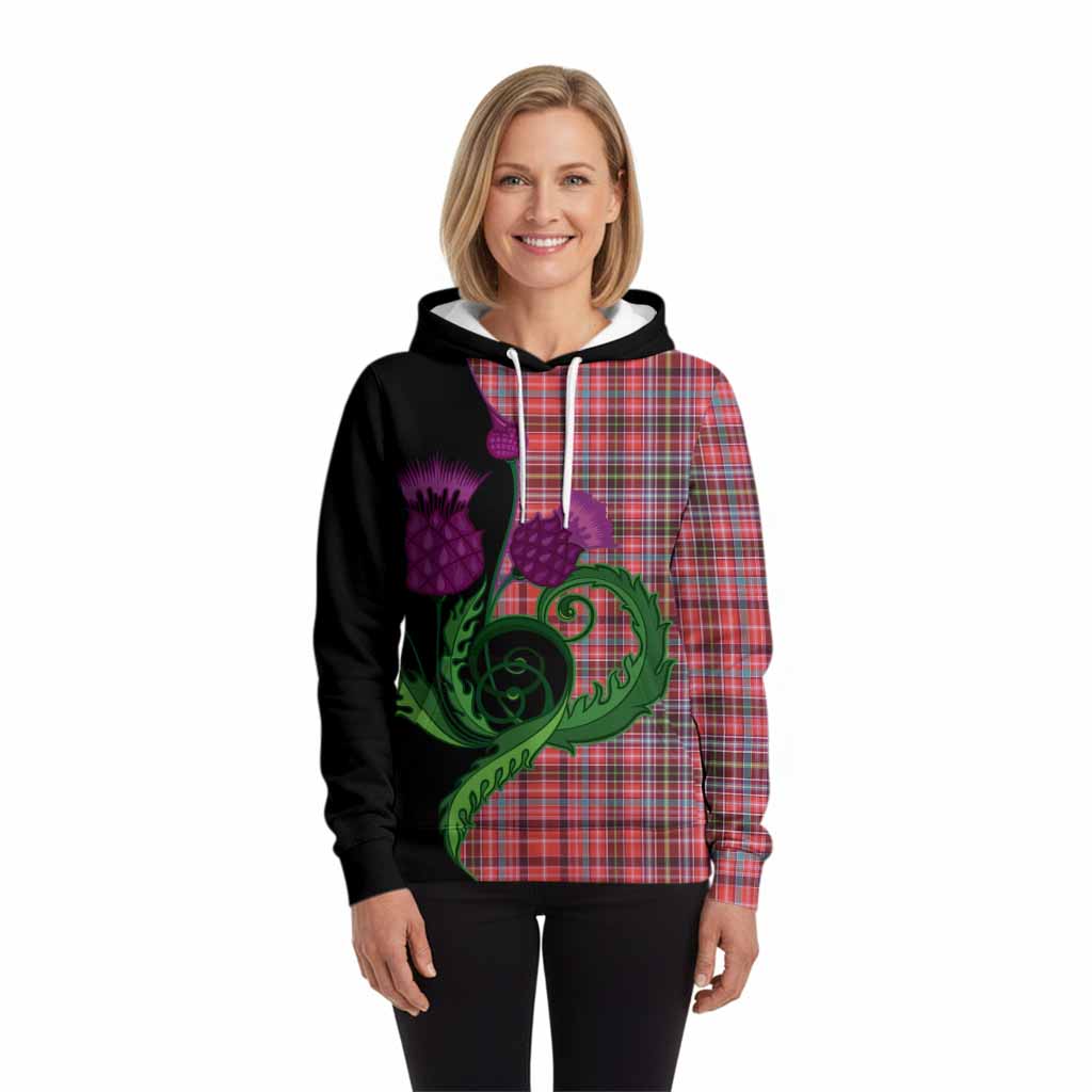 Straiton Tartan Hoodie Traditional Scottish Thistle