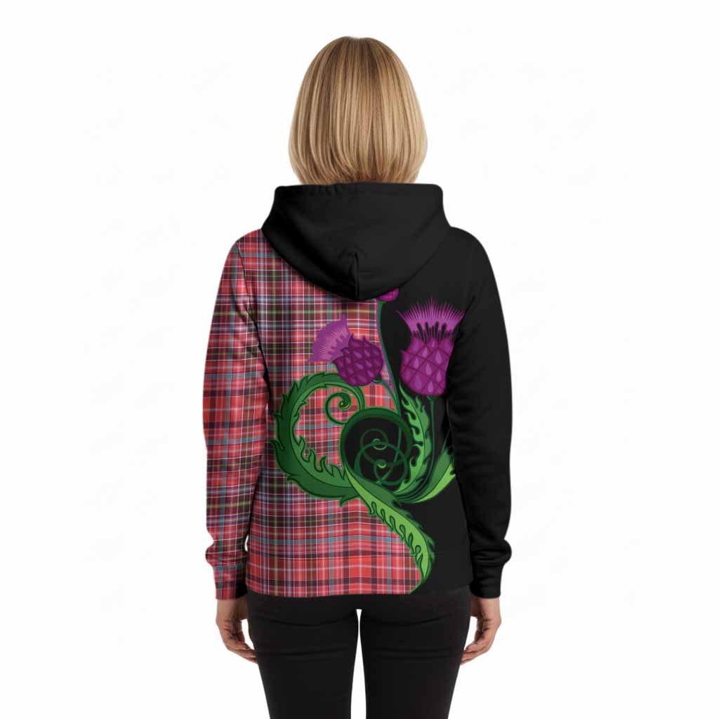 Straiton Tartan Hoodie Traditional Scottish Thistle