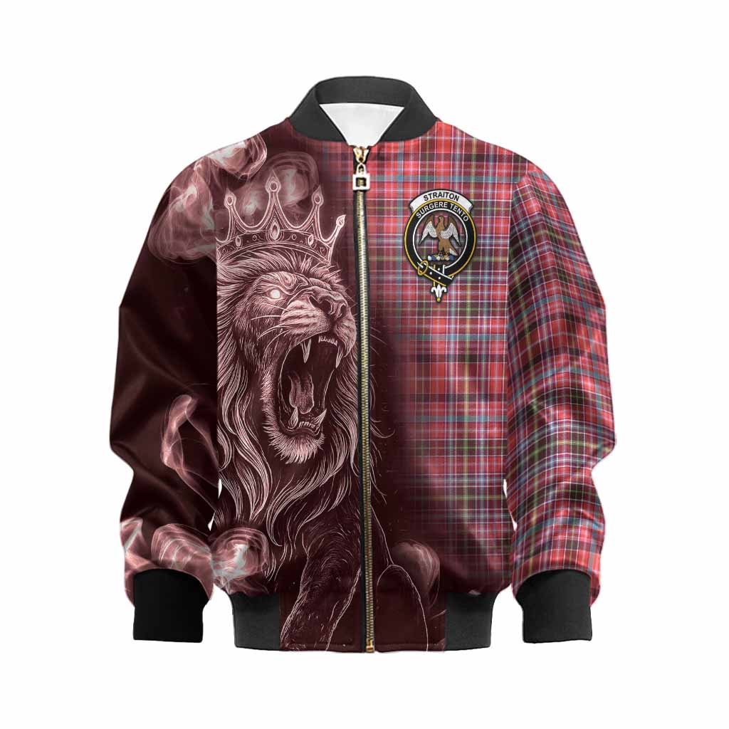 Straiton Tartan Kid Bomber Jacket Roaring Lion Heritage