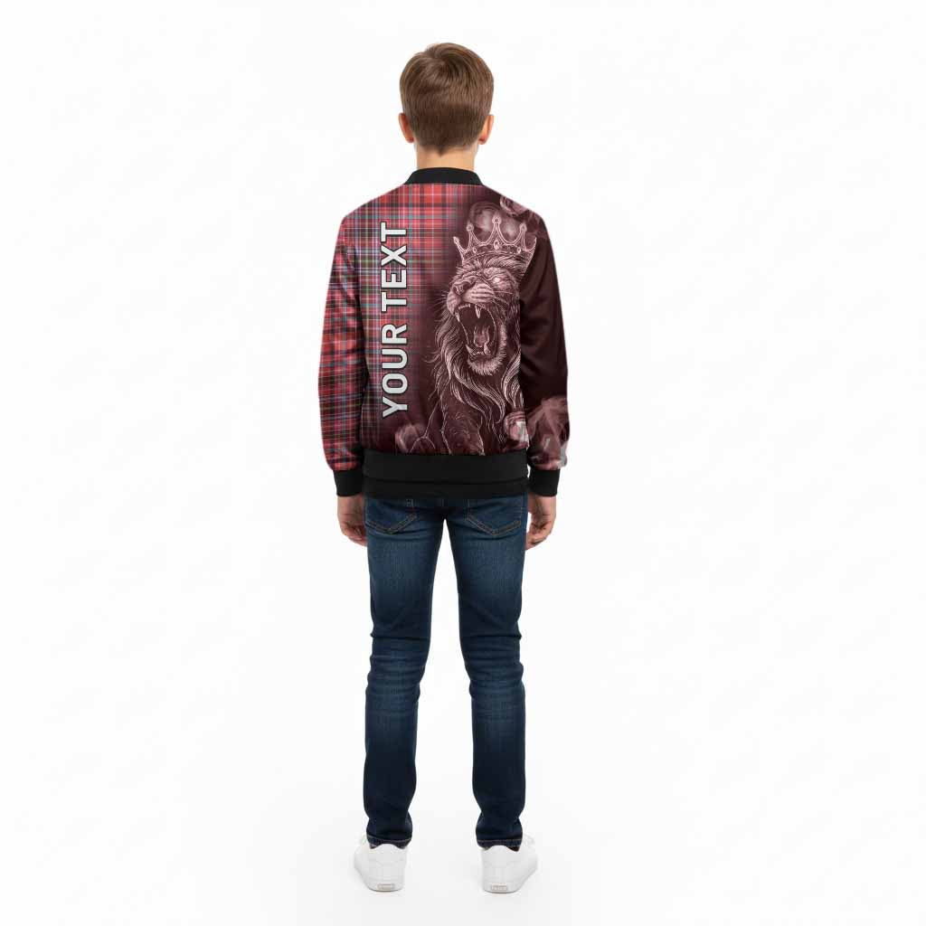 Straiton Tartan Kid Bomber Jacket Roaring Lion Heritage