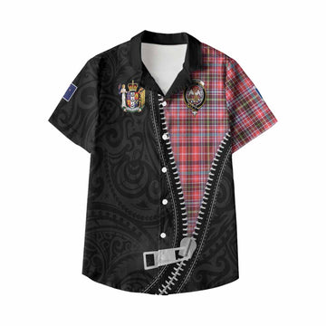 Straiton Tartan Kid Hawaiian Shirt New Zealand Pattern Unique Zipper Stylized