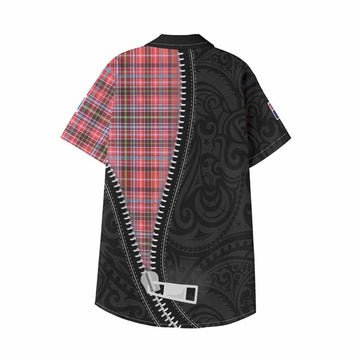 Straiton Tartan Kid Hawaiian Shirt New Zealand Pattern Unique Zipper Stylized