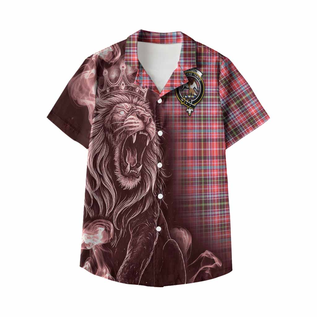 Straiton Tartan Kid Hawaiian Shirt Roaring Lion Heritage