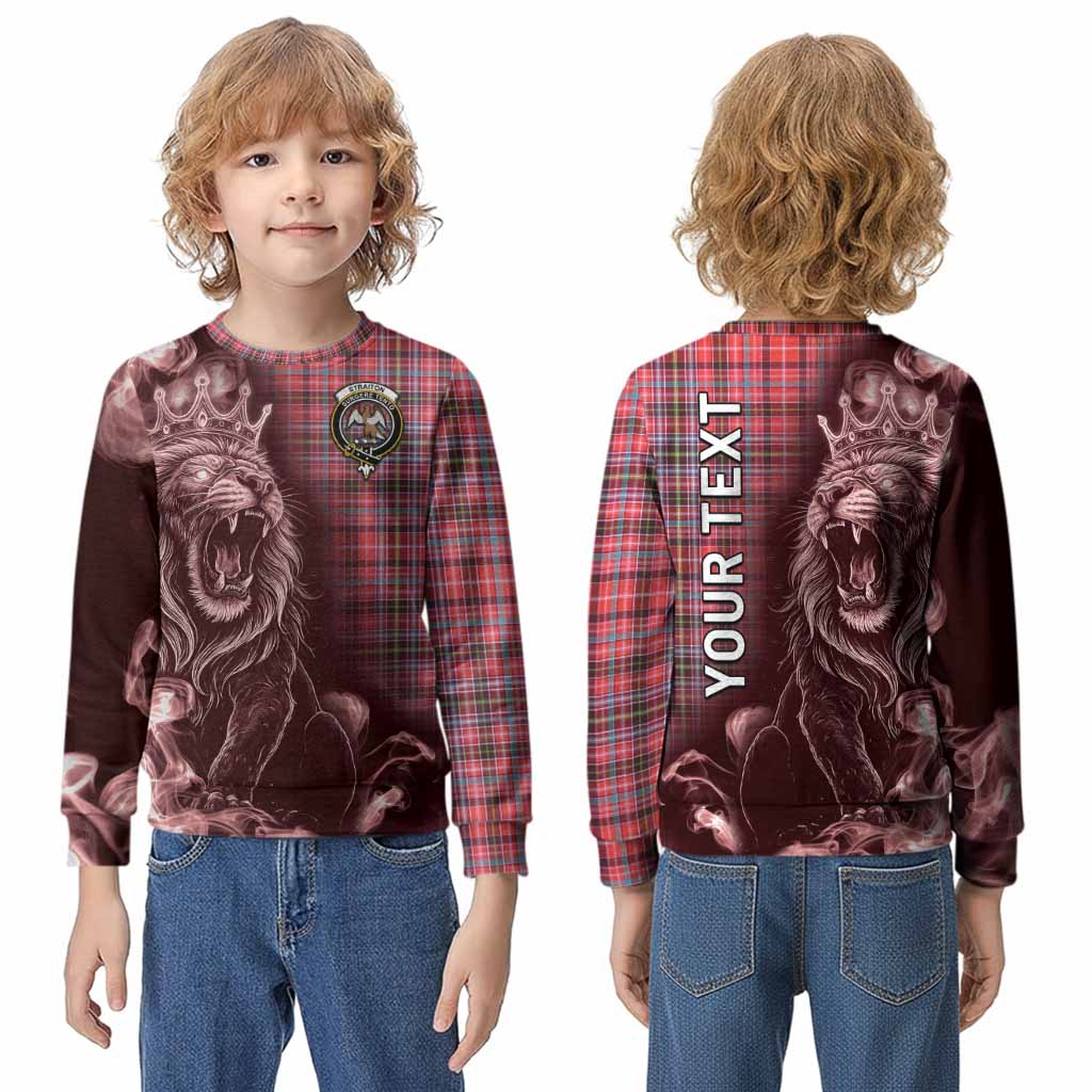 Straiton Tartan Kid Knitted Sweatshirt Roaring Lion Heritage