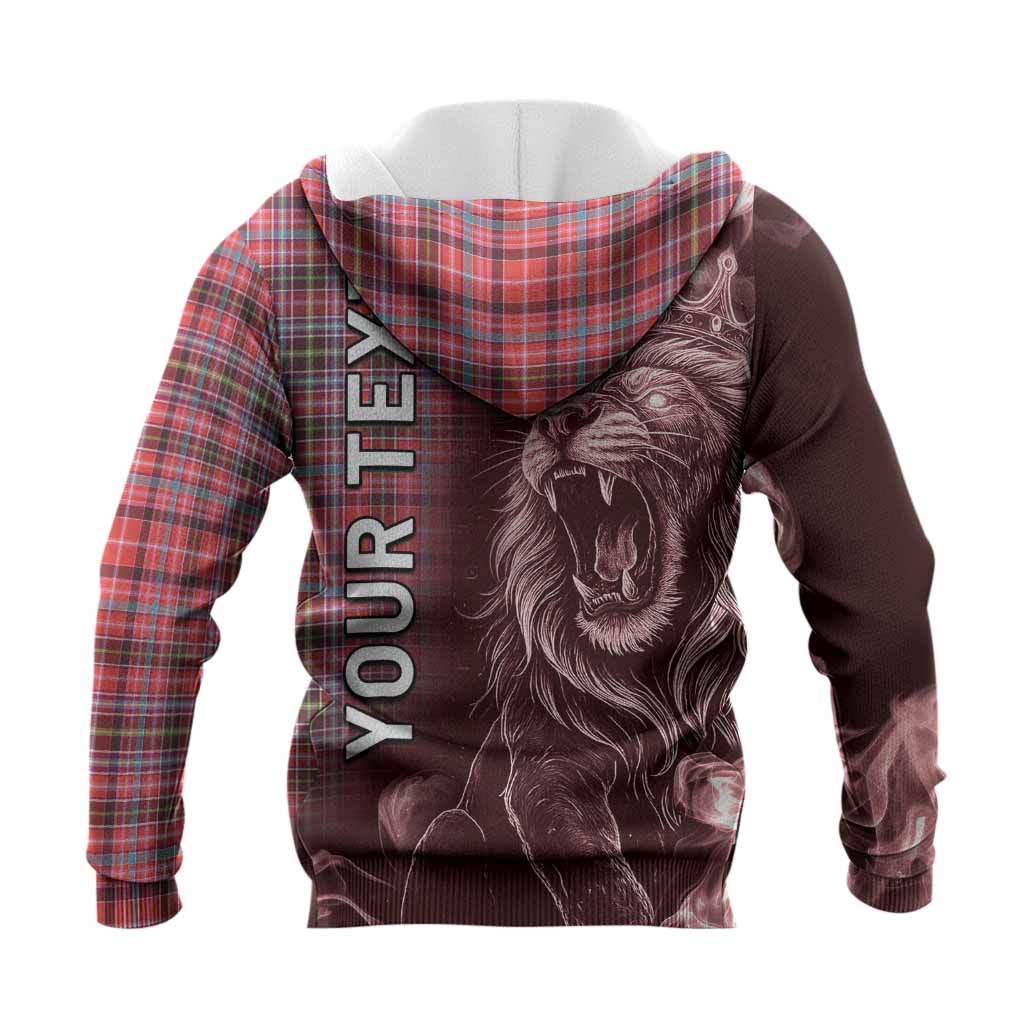 Straiton Tartan Knitted Hoodie Roaring Lion Heritage