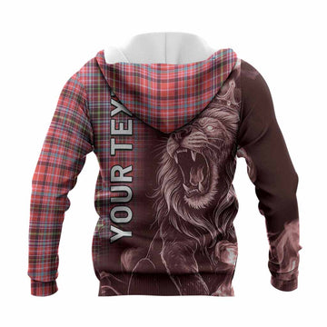 Straiton Tartan Knitted Hoodie Roaring Lion Heritage