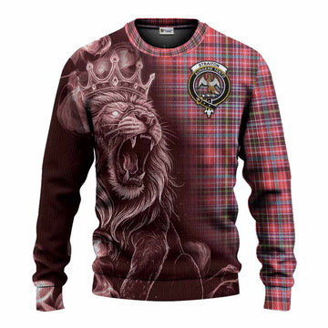 Straiton Tartan Knitted Sweater Roaring Lion Heritage