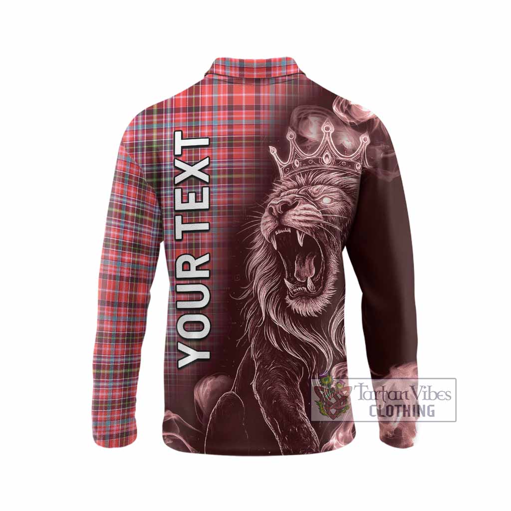 Straiton Tartan Long Sleeve Polo Shirt Roaring Lion Heritage