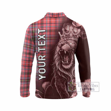 Straiton Tartan Long Sleeve Polo Shirt Roaring Lion Heritage