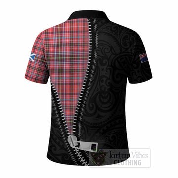 Straiton Tartan Polo Shirt New Zealand Pattern Unique Zipper Stylized