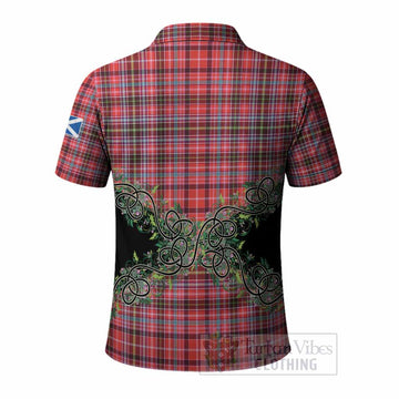Straiton Tartan Polo Shirt Thistle Scottish Spirit