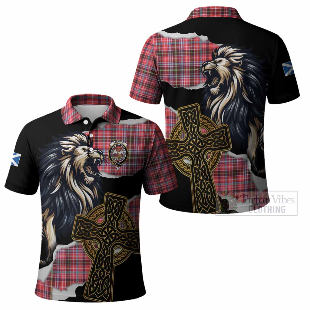 Straiton Tartan Scottish Polo Shirt Lion Celtic Heritage
