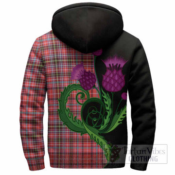 Straiton Tartan Sherpa Hoodie Traditional Scottish Thistle