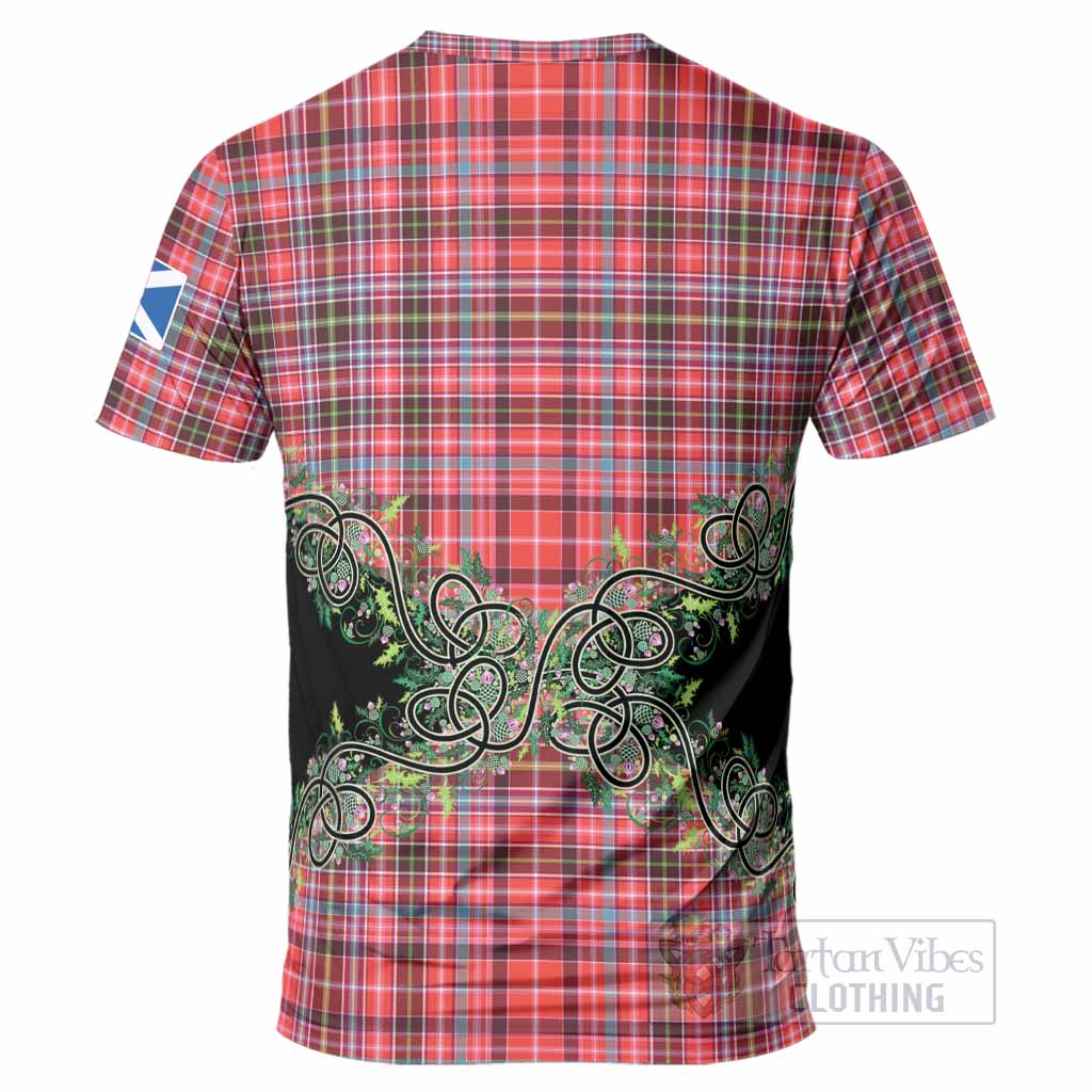 Straiton Tartan T-Shirt Thistle Scottish Spirit