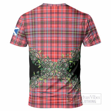 Straiton Tartan T-Shirt Thistle Scottish Spirit