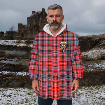 Straiton Tartan Wearable Blanket with Family Crest - Tartan Vibes Clothing