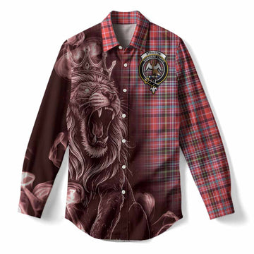 Straiton Tartan Women Casual Shirt Roaring Lion Heritage