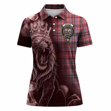 Straiton Tartan Women Polo Shirt Roaring Lion Heritage