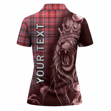 Straiton Tartan Women Polo Shirt Roaring Lion Heritage