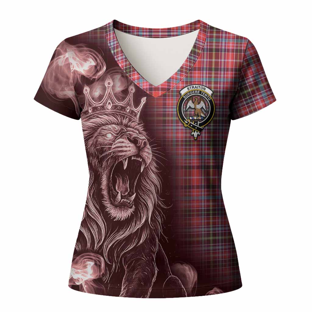 Straiton Tartan Women T shirt Roaring Lion Heritage