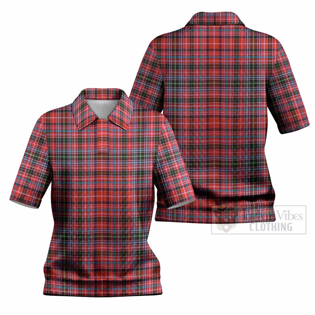 Straiton Tartan Women’s Polo Sweater Top