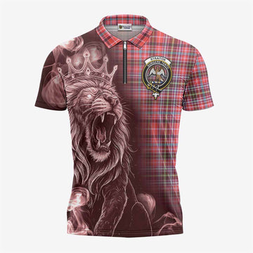 Straiton Tartan Zipper Polo Shirt Roaring Lion Heritage