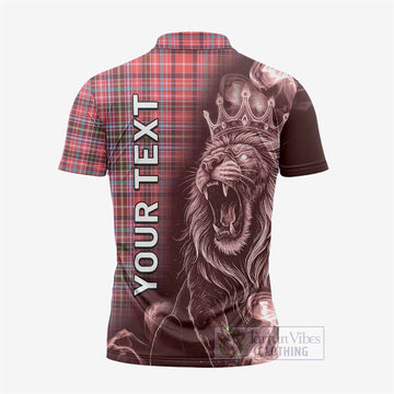 Straiton Tartan Zipper Polo Shirt Roaring Lion Heritage