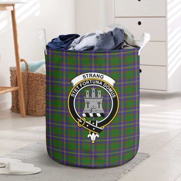 Strang of Balkaskie Tartan Laundry Basket with Family Crest