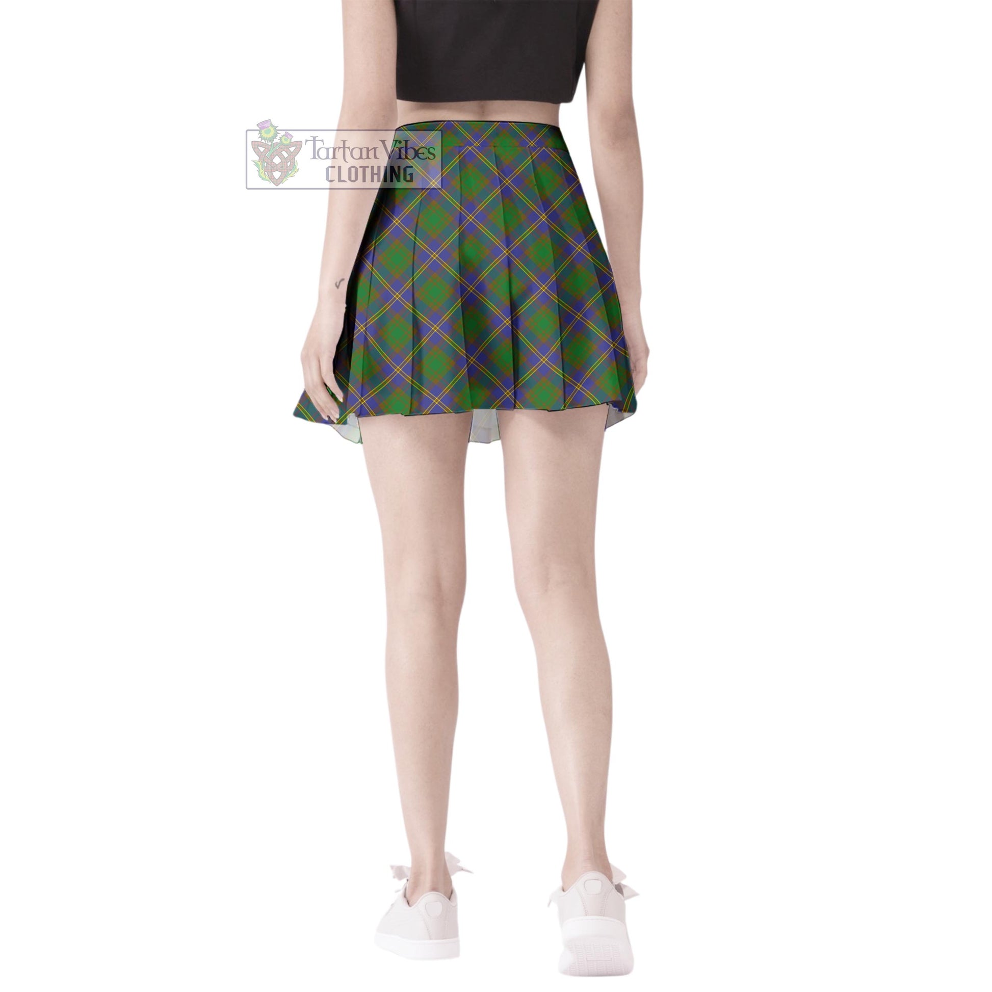 Tartan Vibes Clothing Strang of Balkaskie Tartan Women's Plated Mini Skirt