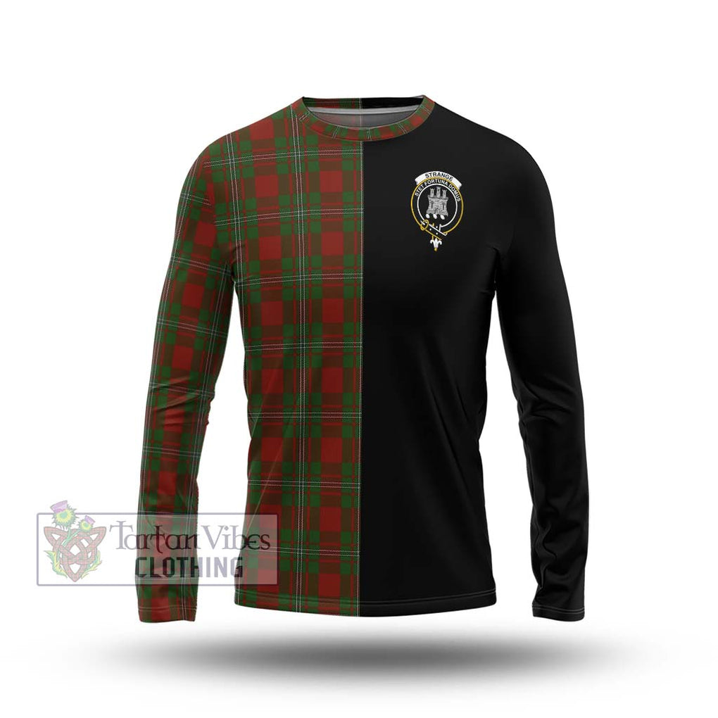 Strange (Strang) Tartan Long Sleeve T-Shirt with Family Crest and Half Of Me Style Unisex - Tartanvibesclothing Shop