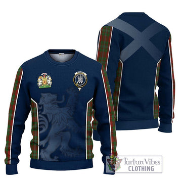 Strange (Strang) Tartan Knitted Sweater with Family Crest and Lion Rampant Vibes Sport Style Unisex - Tartan Vibes Clothing