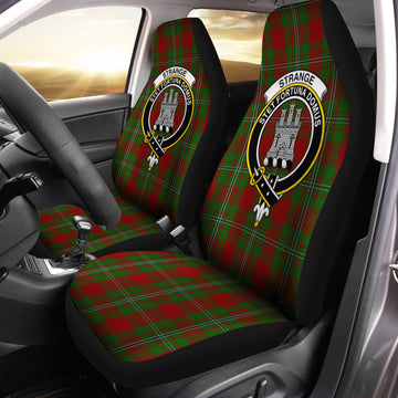 Strange (Strang) Tartan Car Seat Cover with Family Crest