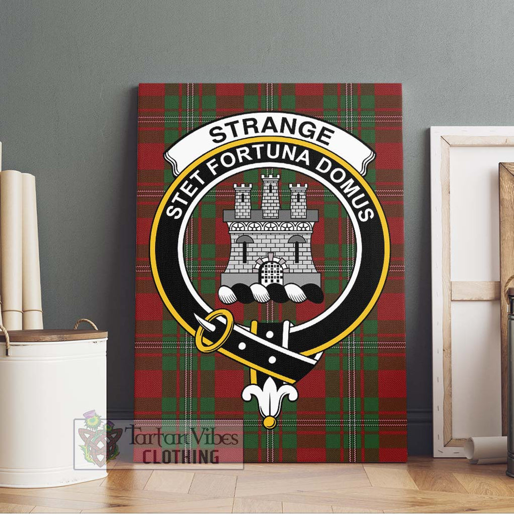 Strange (Strang) Tartan Canvas Print Wall Art with Family Crest Without Frame - Tartan Vibes Clothing