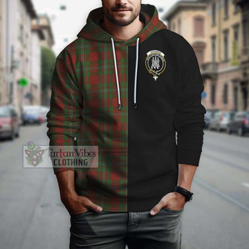 Strange (Strang) Tartan Hoodie with Family Crest and Half Of Me Style
