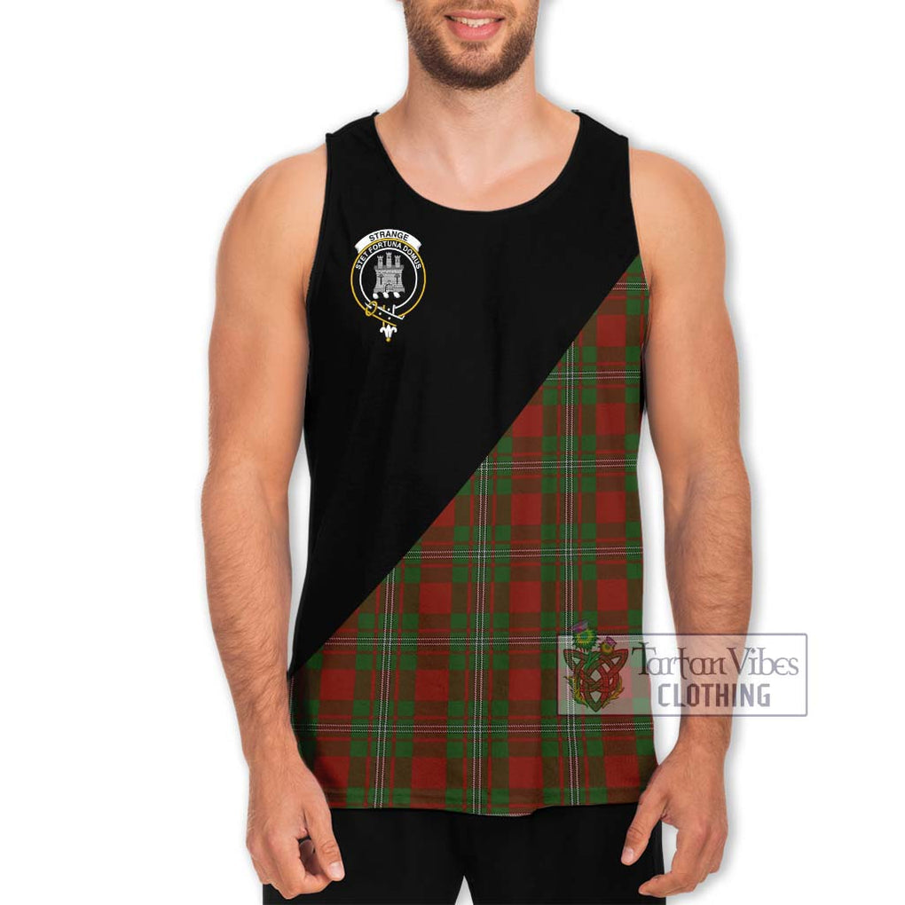 Strange (Strang) Tartan Men's Tank Top with Family Crest and Military Logo Style Men - Tartanvibesclothing Shop