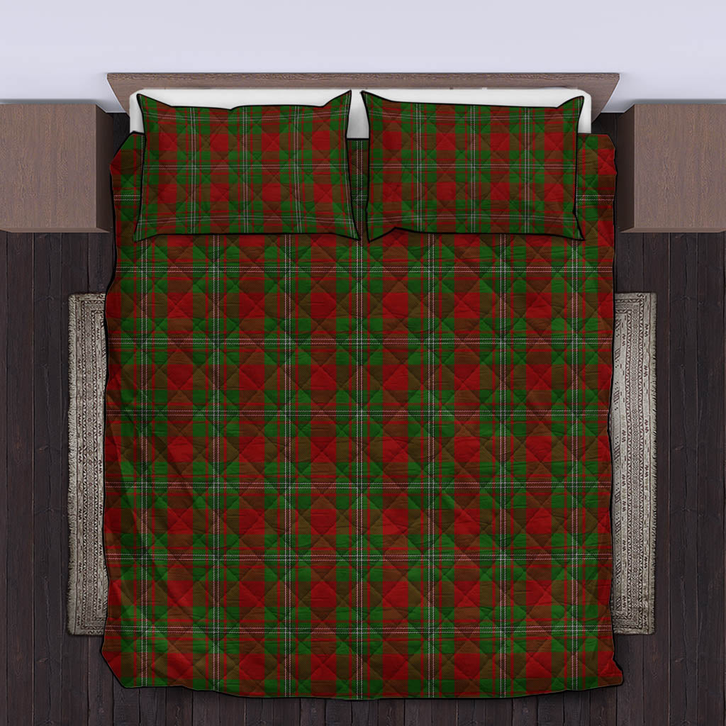 Strange (Strang) Tartan Quilt Bed Set King - Tartan Vibes Clothing