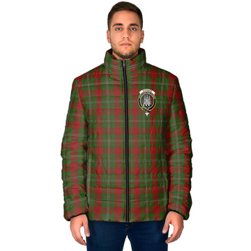 Strange (Strang) Tartan Padded Jacket with Family Crest