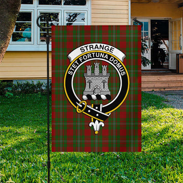 Strange Tartan Flag with Family Crest