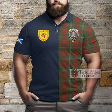 Strange (Strang) Tartan Polo Shirt Alba with Scottish Lion Royal Arm Half Style