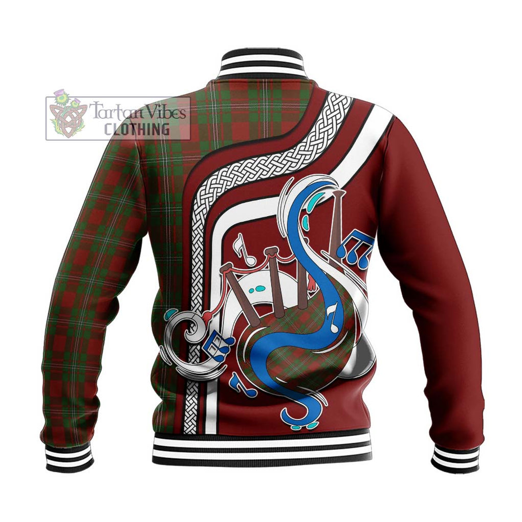 Tartan Vibes Clothing Strange Tartan Baseball Jacket with Epic Bagpipe Style