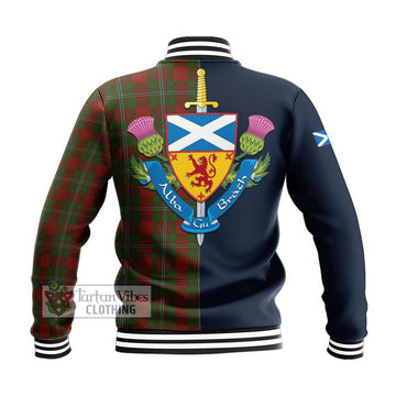 Strange (Strang) Tartan Baseball Jacket Alba with Scottish Lion Royal Arm Half Style