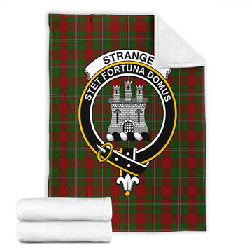 Strange Tartan Blanket with Family Crest