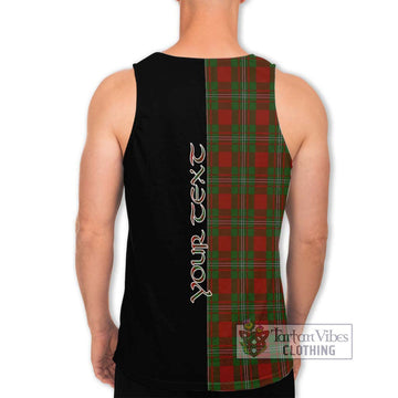 Strange (Strang) Tartan Men's Tank Top with Family Crest and Half Of Me Style