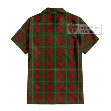 Strange (Strang) Tartan Short Sleeve Button Shirt with Family Crest DNA In Me Style - Tartanvibesclothing Shop