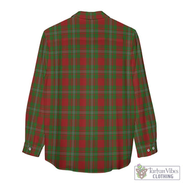 Tartan Vibes Clothing Strange Tartan Womens Casual Shirt with Family Crest