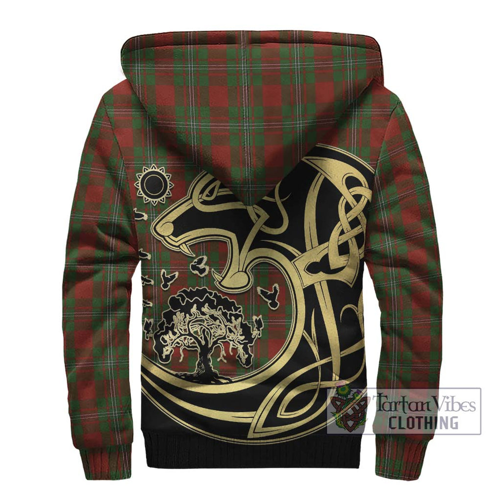 Strange (Strang) Tartan Sherpa Hoodie with Family Crest Celtic Wolf Style - Tartan Vibes Clothing