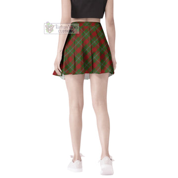 Strange Tartan Women's Plated Mini Skirt