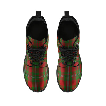 Strange (Strang) Tartan Leather Boots