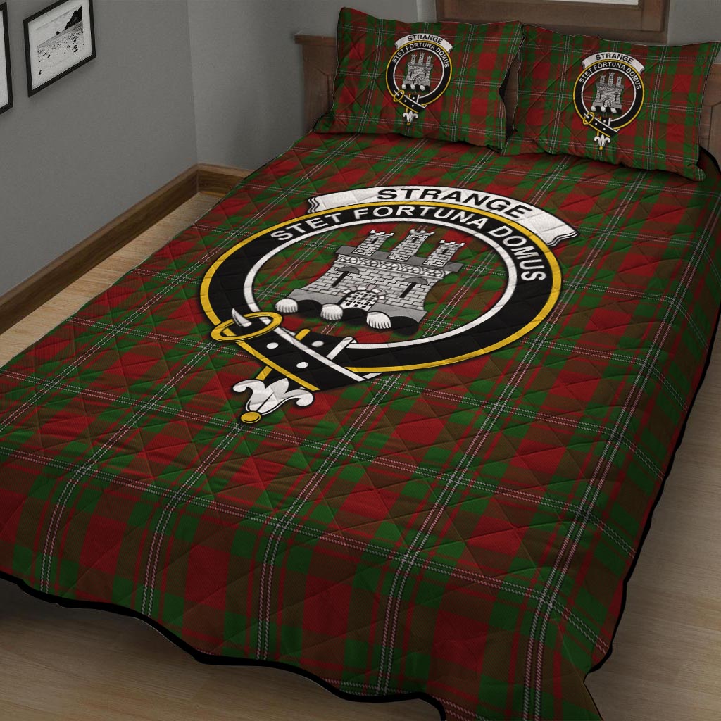 Strange (Strang) Tartan Quilt Bed Set with Family Crest - Tartan Vibes Clothing